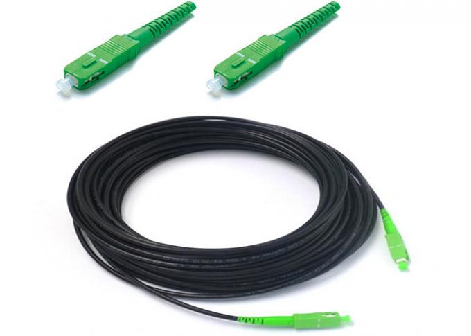 FTTH SC/APC Fiber Optic Patch Cord - Single Mode Simplex LSZH Cable